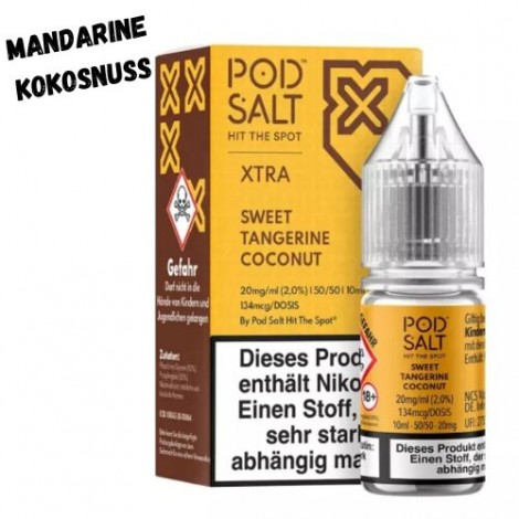 Sweet Tangerine Coconut Nikotinsalz Liquid 10ml Pod Salt XTRA